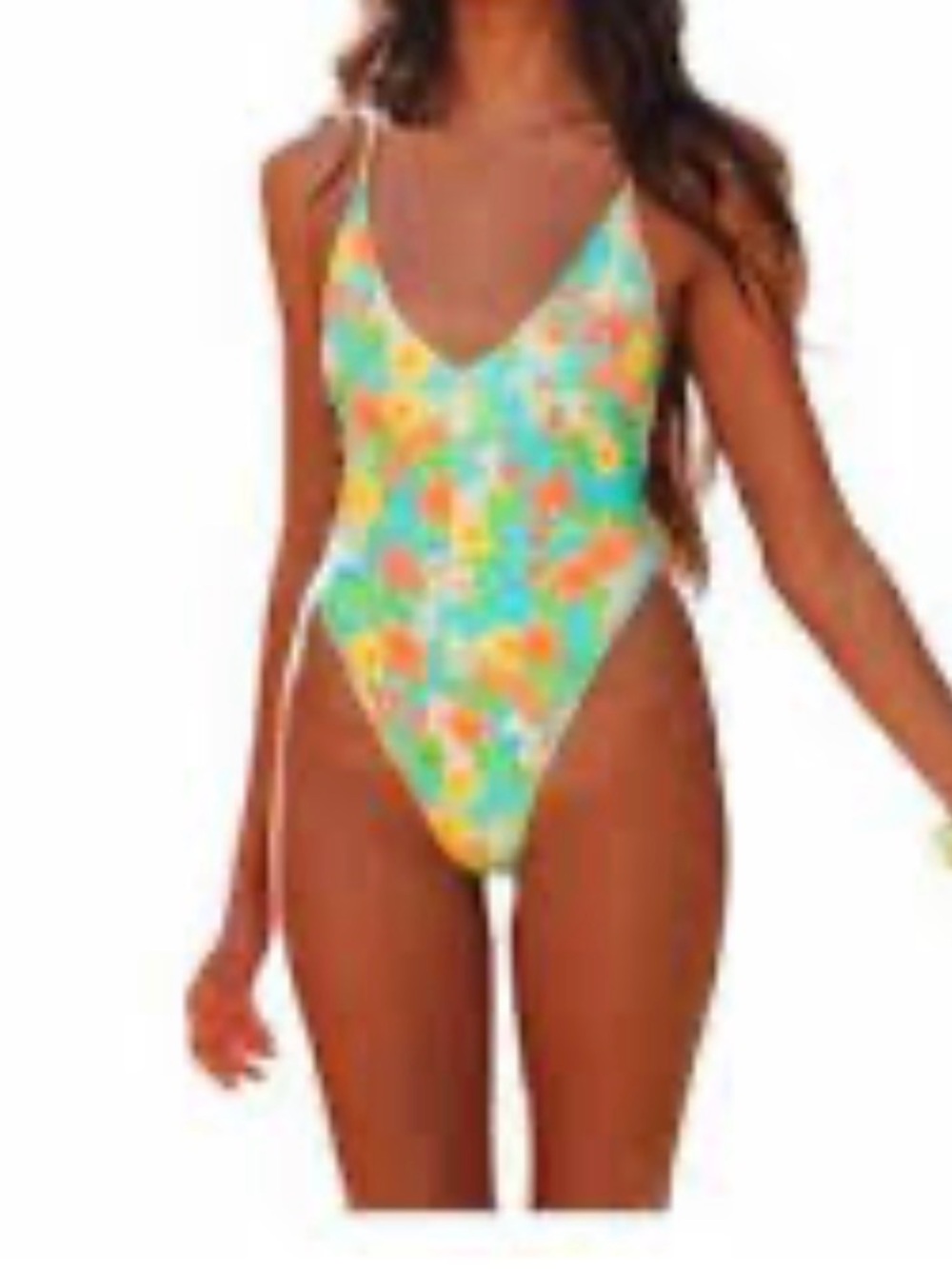 Kulani Kinis Floral One-Piece ' Swimsuit in Aqua